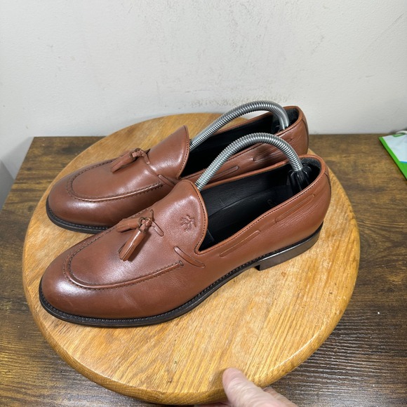 Brooks Brothers Brown Leather Tassel Loafer Shoes Made in Italy Size 8.5 main image 8